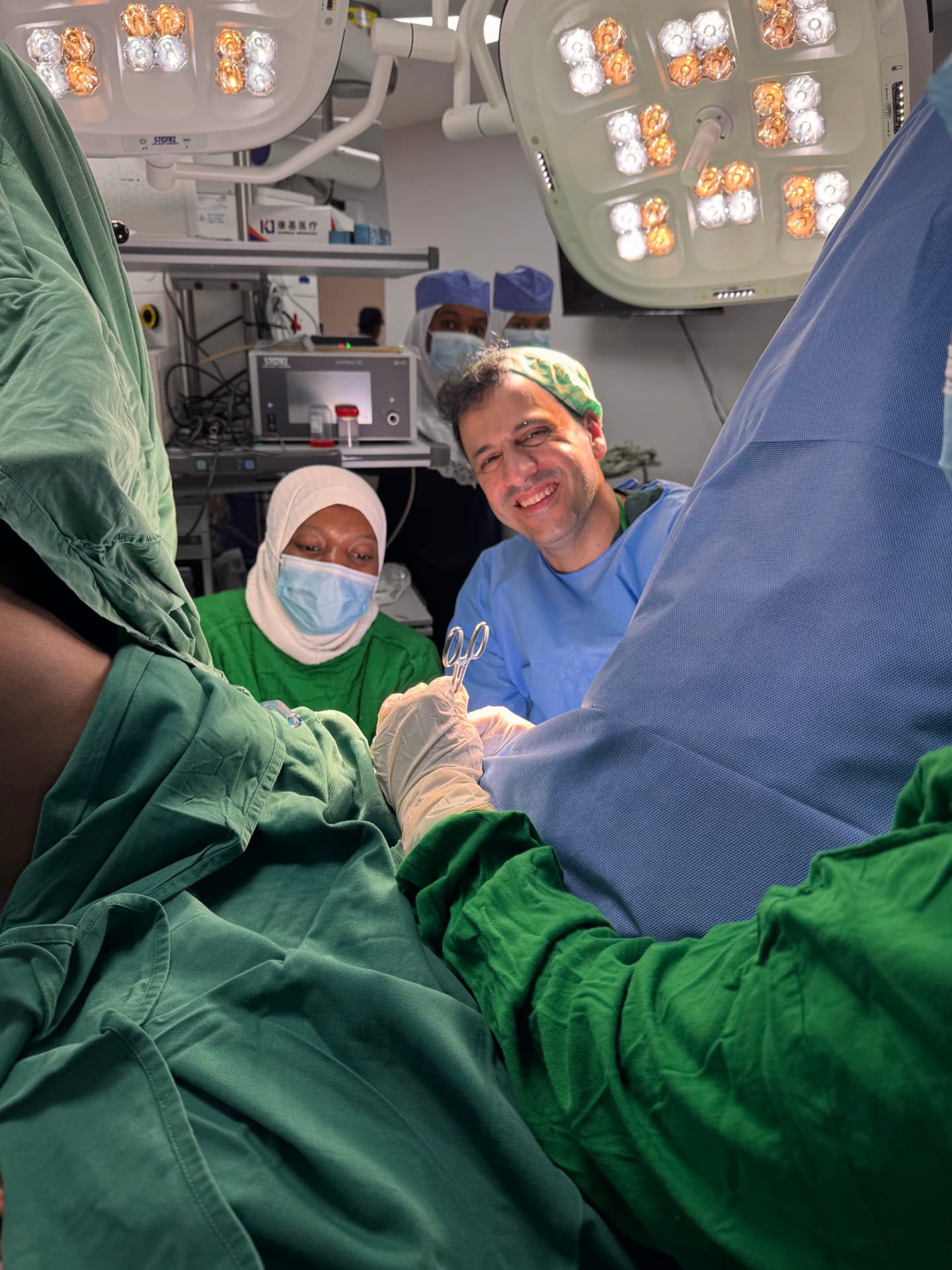 Operating room during a humanitarian surgical mission